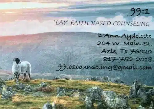 99:1 Faith Based Counseling
